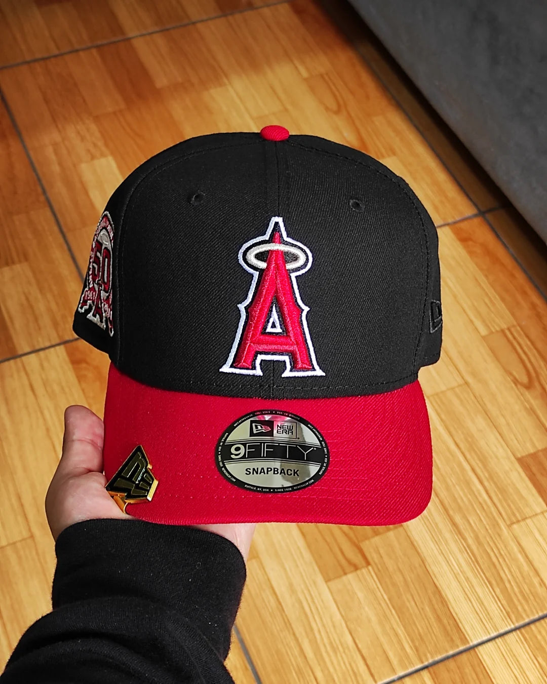 New Era Anaheim Angels 50th aniversario black Red 9 FIFTY Snapback