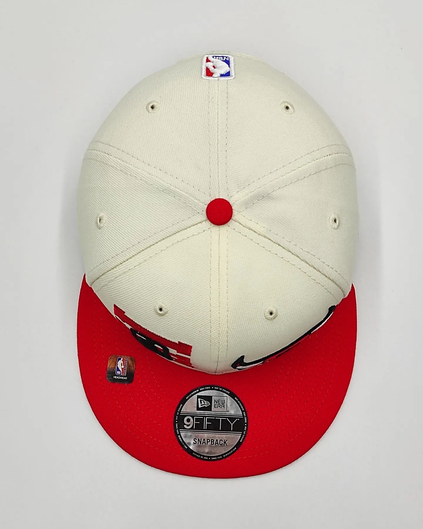 Chicago Bulls New Era 2022 NBA Draft 9FIFTY Gorra Ajustable Snapback – Crema/Rojo