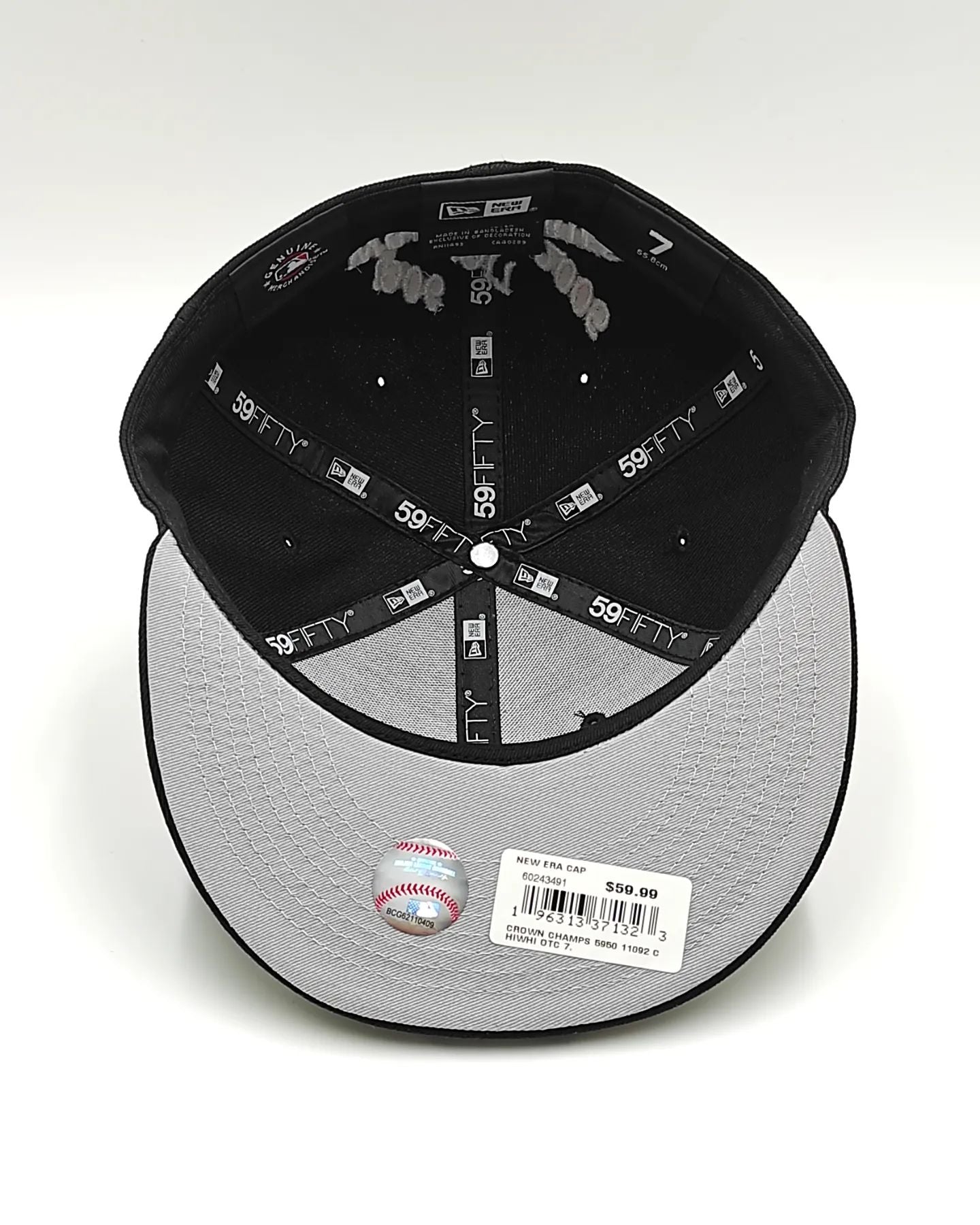Chicago White Sox 3-Time Champions CROWN CHAMPS Exclusive New Era 59Fifty Fitted Hat - Black