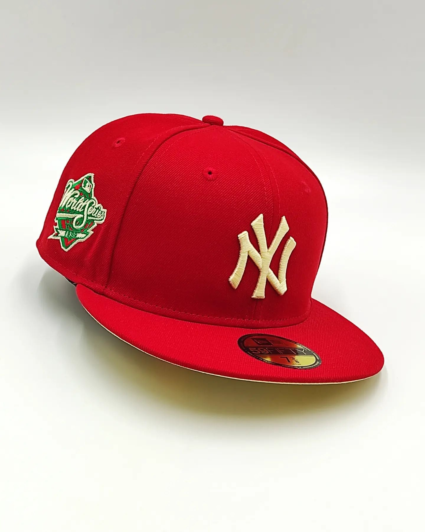 New Era Gorra New York Yankees Oficial Roja Elástica 59Fifty (Rojo