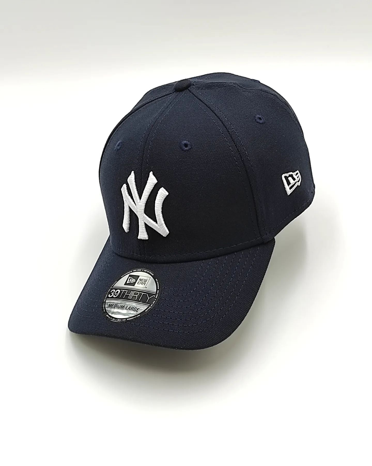 Casquette New Era New York Yankees 39thirty - Gris, Visière Courbée, Taille Unique Stretch Fit L/XL