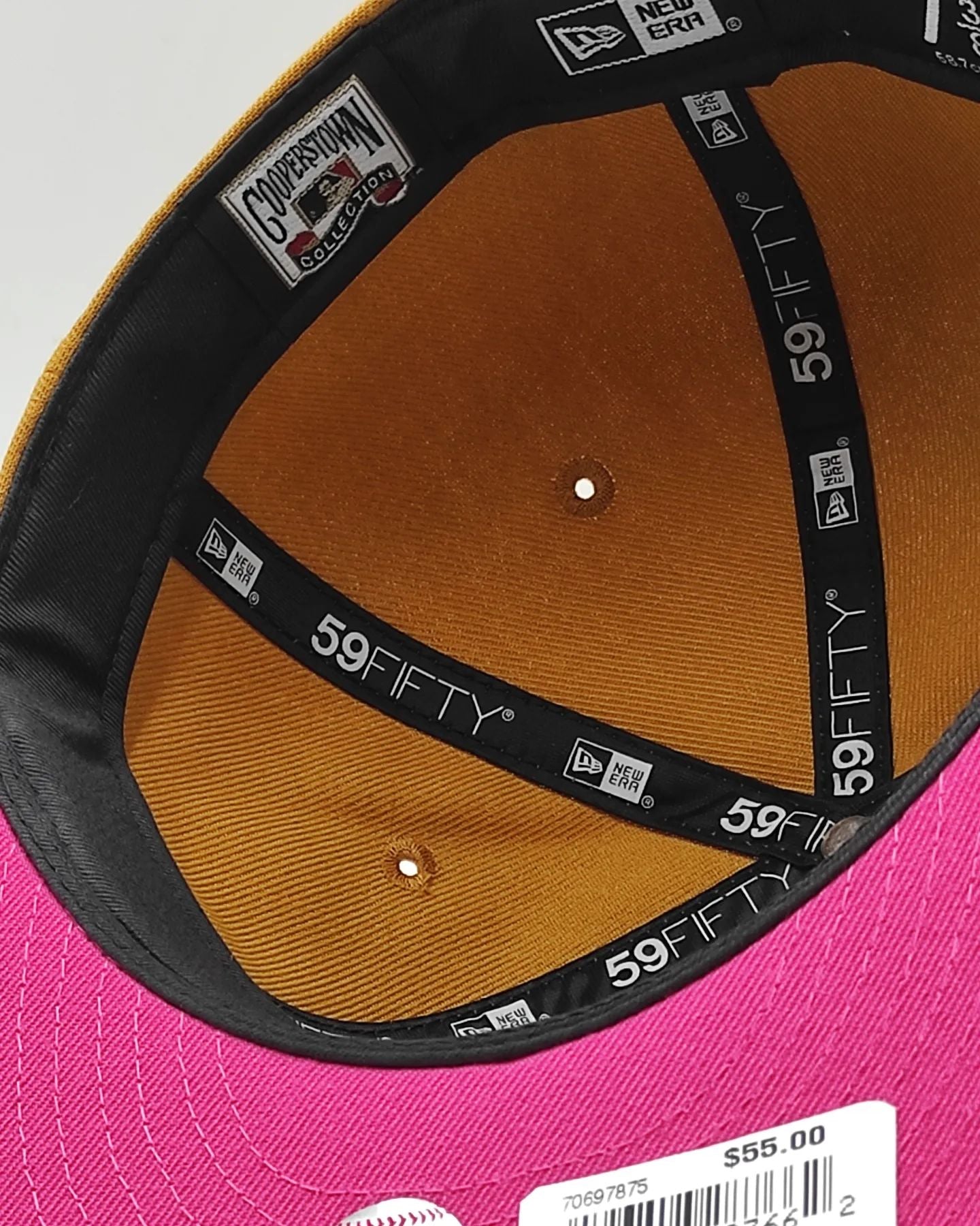 New Era Eclusiva 59FIFTY parks hot Valley Los Angeles Dodgers 40TH Aniversario STADIUM patch hat - Bronceado, Purpura