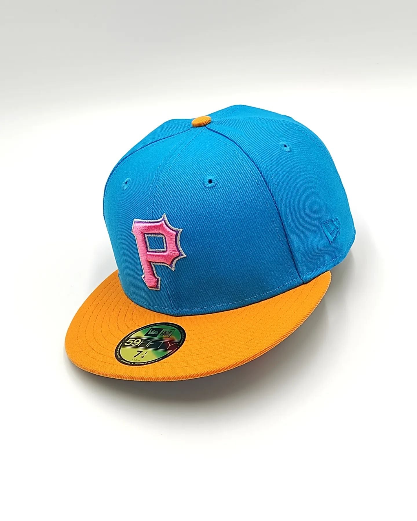 Exclusivo New Era 59Fifty Aux Pack Solo Pittsburgh Pirates 2006 All Star Game Patch Hat - Azul claro, naranja, rosa