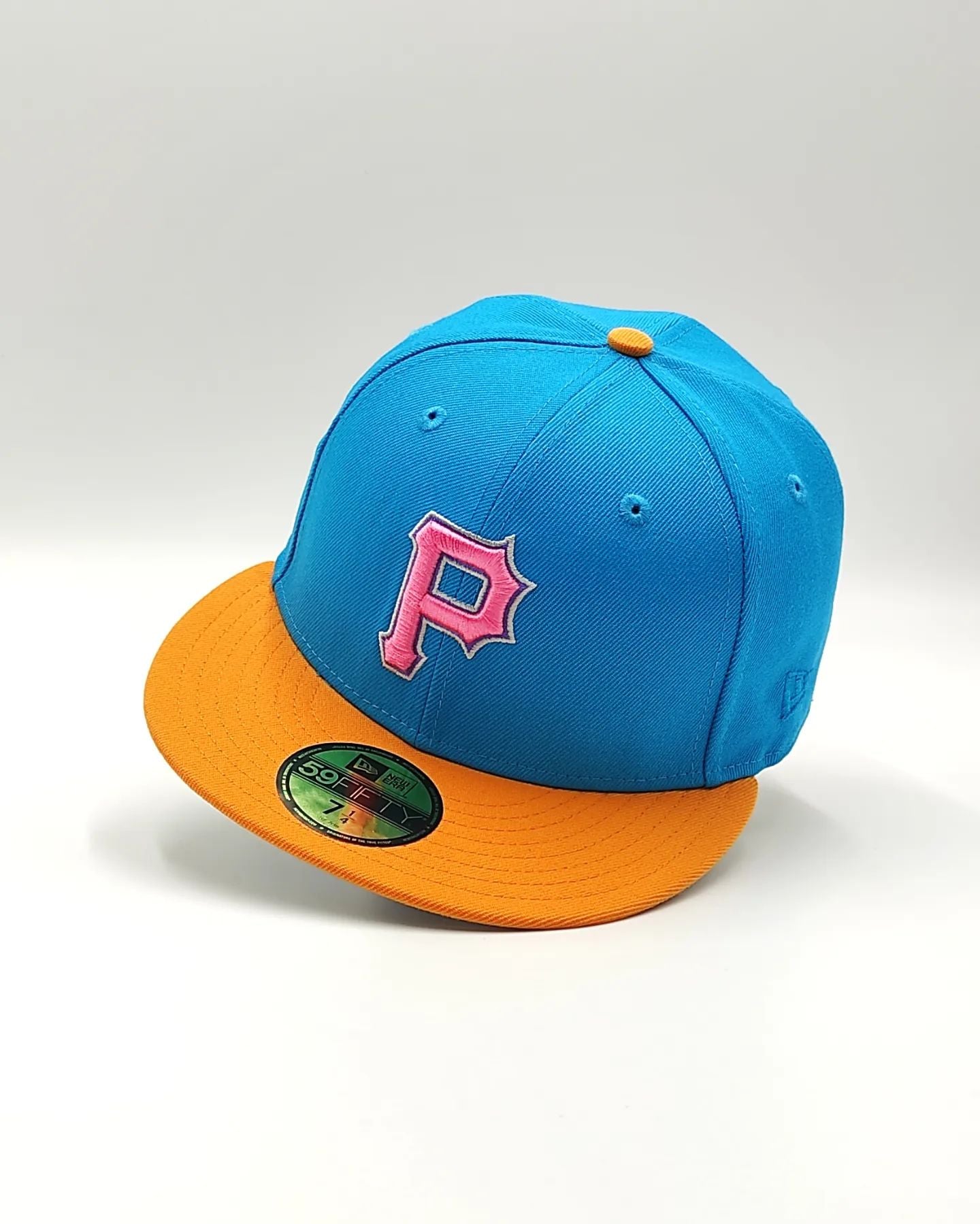 Exclusivo New Era 59Fifty Aux Pack Solo Pittsburgh Pirates 2006 All Star Game Patch Hat - Azul claro, naranja, rosa