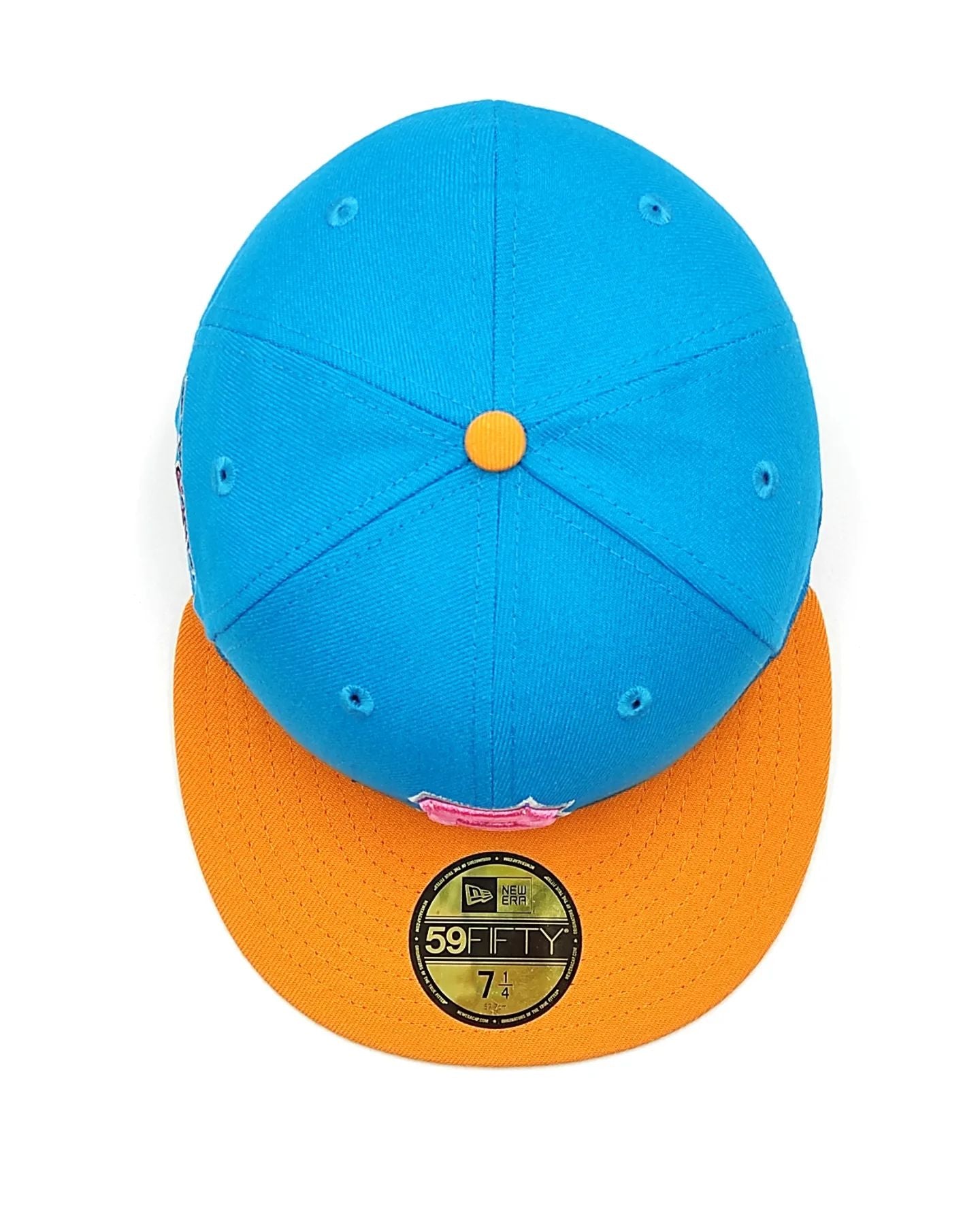 Exclusivo New Era 59Fifty Aux Pack Solo Pittsburgh Pirates 2006 All Star Game Patch Hat - Azul claro, naranja, rosa