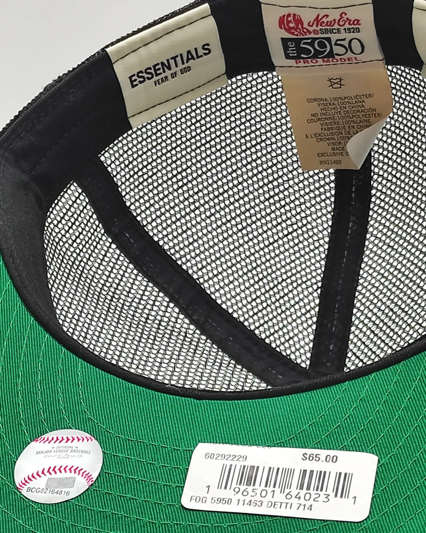 Gorra New Era Detroit Tigres MLB x Fear of God Essentials 59FIFTY Fitted