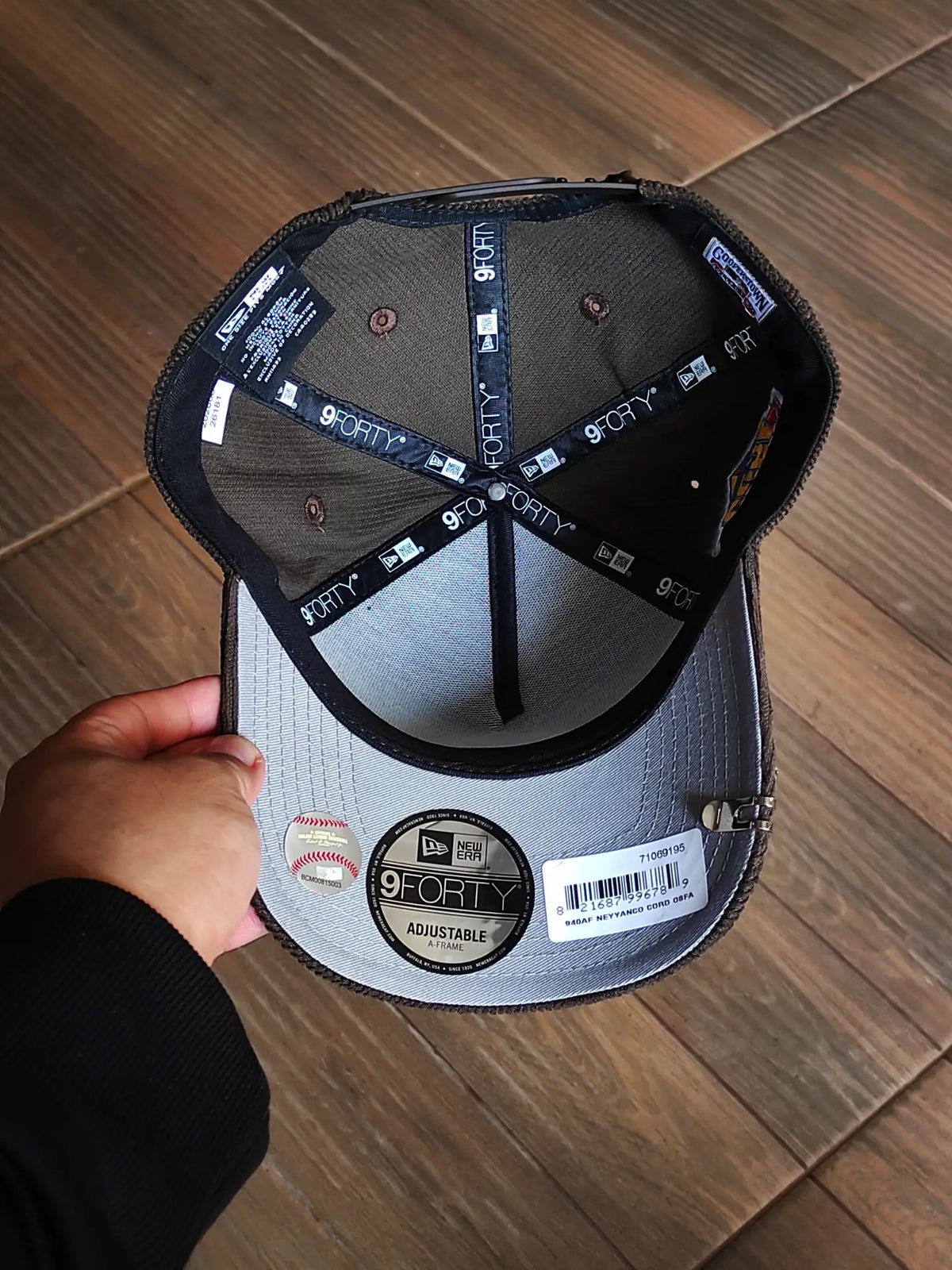 New era new York Yankees World series 1999 cord brown 9FORTY A-FRAME Snapback