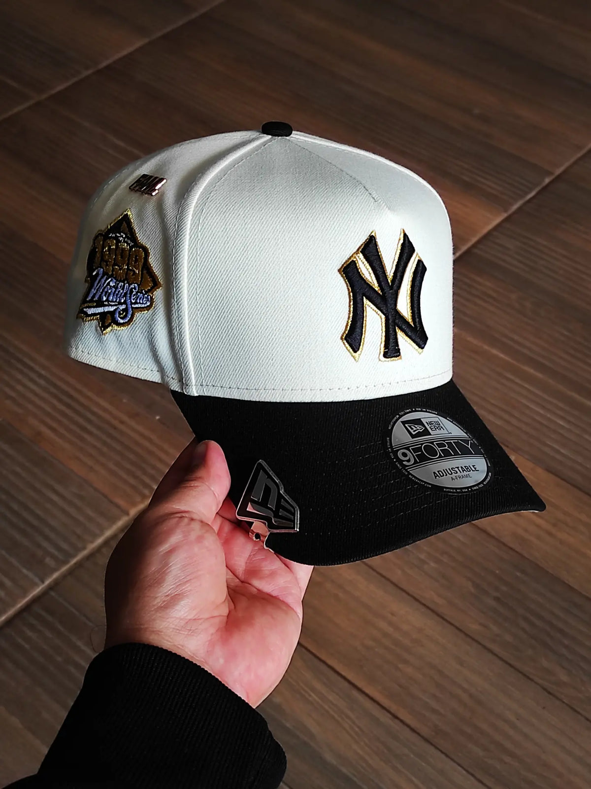 New era 9forty a-frame new york yankees world series 1999 two tone / grey uv snapback