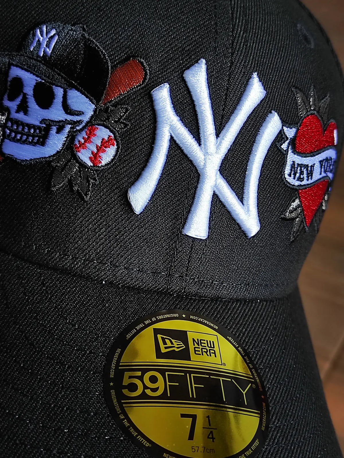 New Era New York Yankees World Series 1999 Tattoo Black Prime Edition 59Fifty Fitted Hat