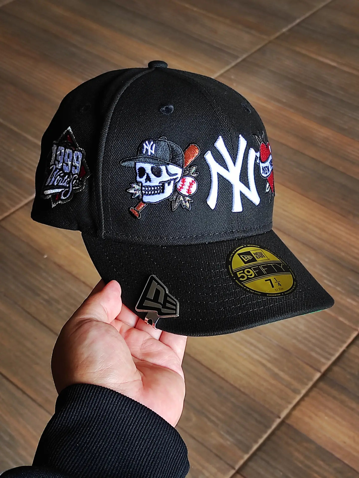 New Era New York Yankees World Series 1999 Tattoo Black Prime Edition 59Fifty Fitted Hat