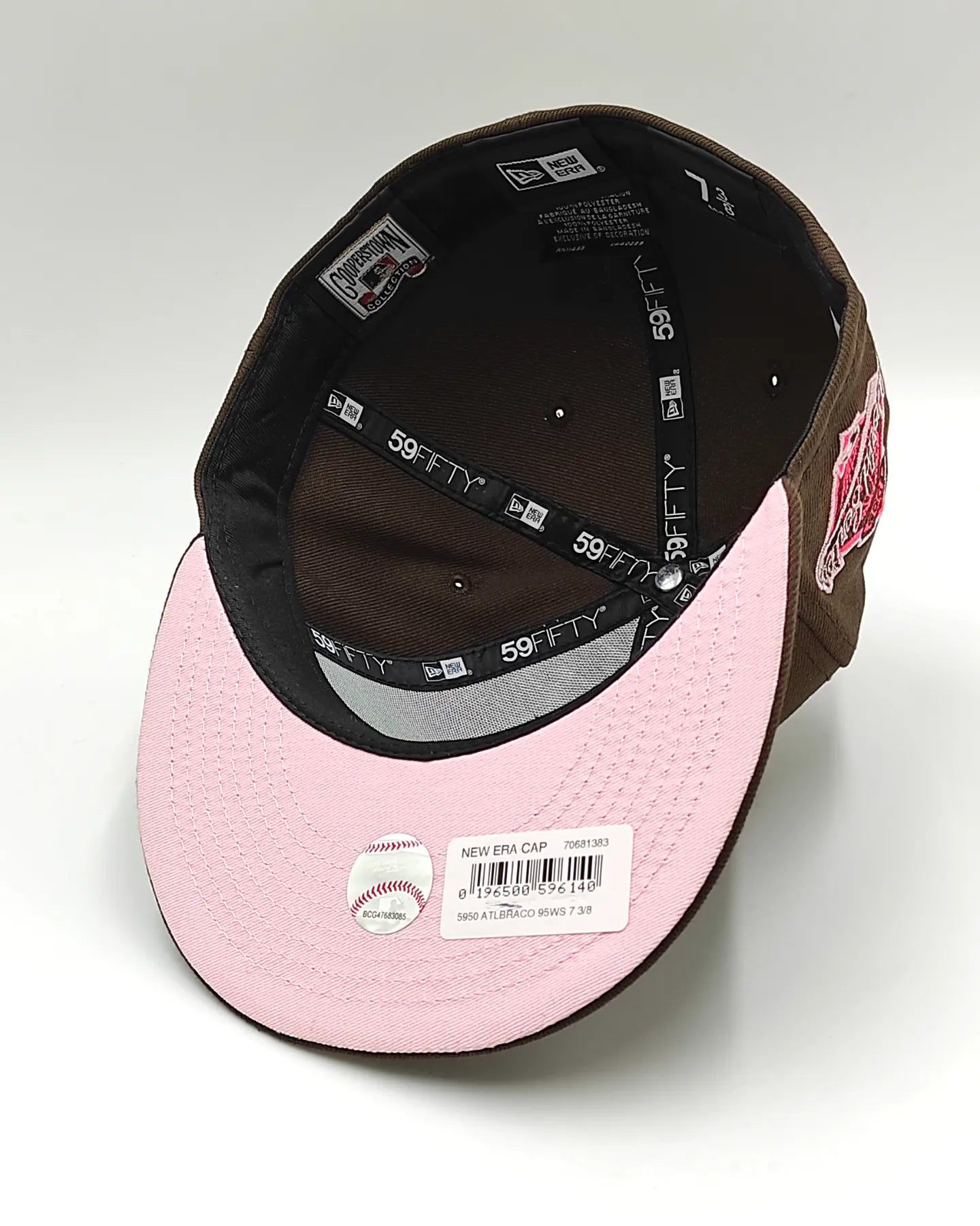 New Era  Atlanta Braves world series 1995 strawberry chocolate prime 59fifty