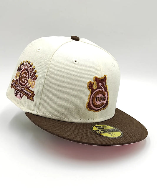 New Era chicago cubs all star game 1990 metallic platinum two tone edition 59fifty fitted hat