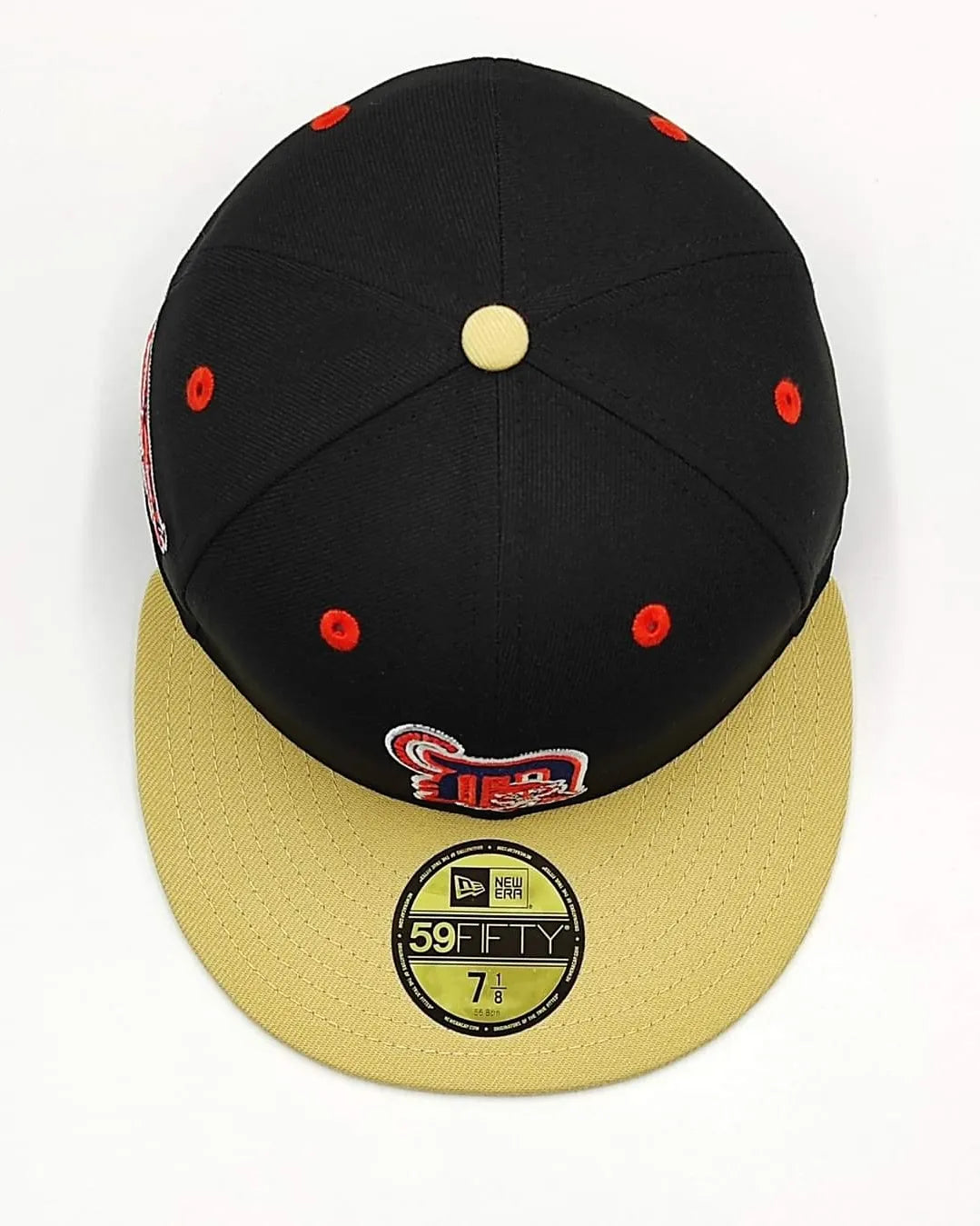New Era 59fifty big easy Detroit Tigers aniversary patch hat - black, tan