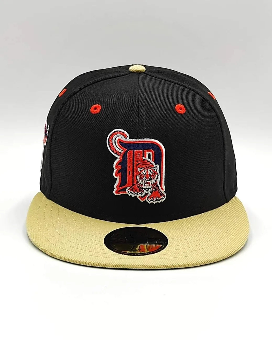 New Era 59fifty big easy Detroit Tigers aniversary patch hat - black, tan