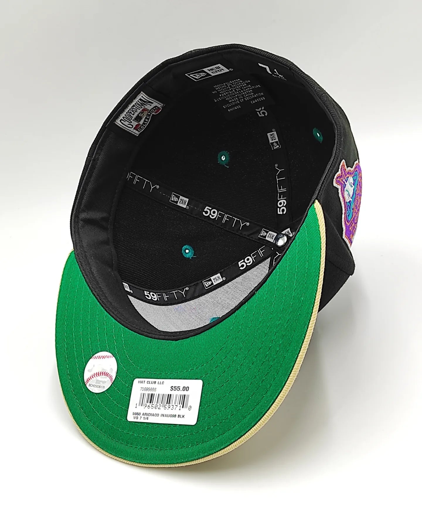 New Era 59fifty big easy Arizona Diamond 1998 inaugural season patch hat - black, tan