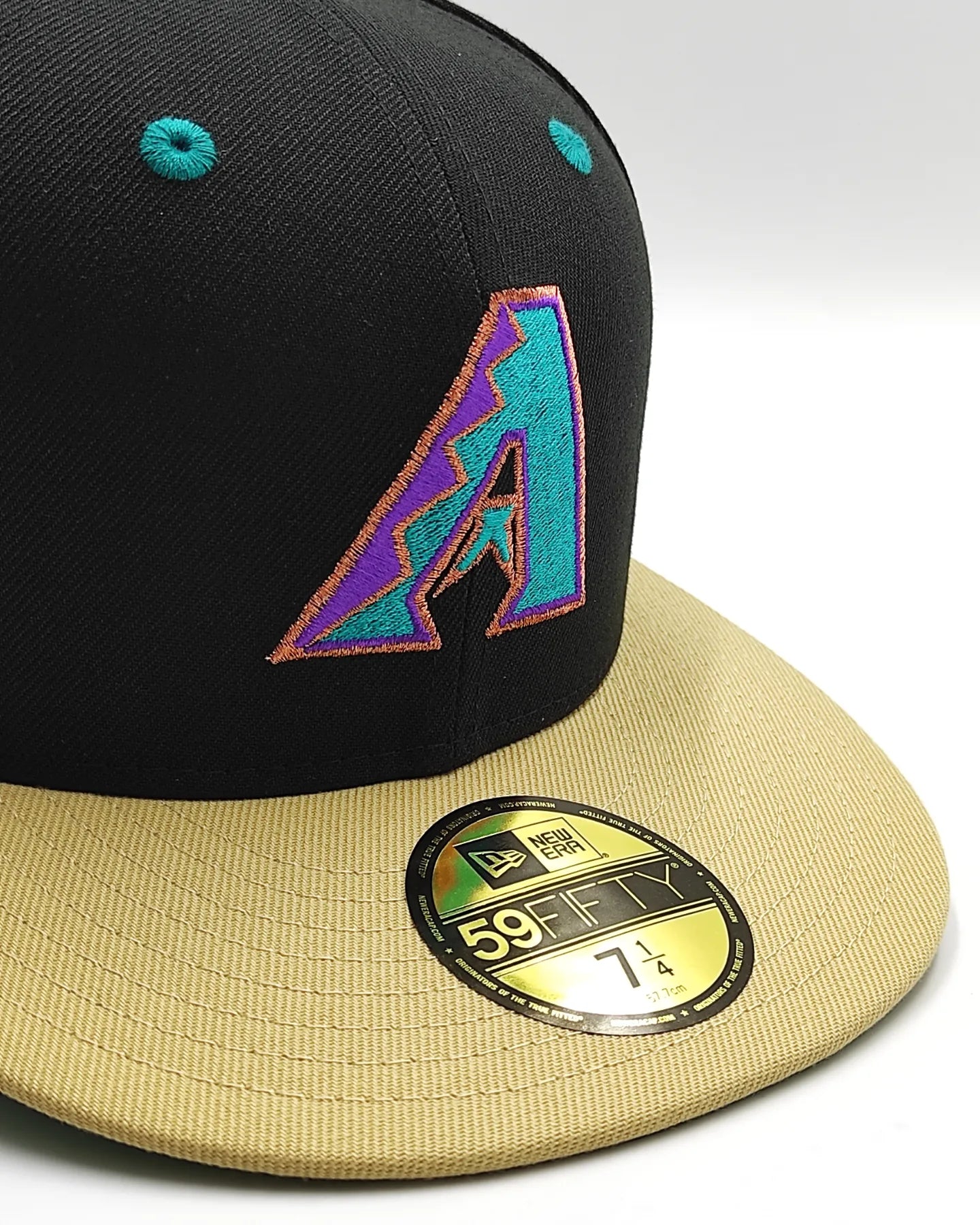 New Era 59fifty big easy Arizona Diamond 1998 inaugural season patch hat - black, tan