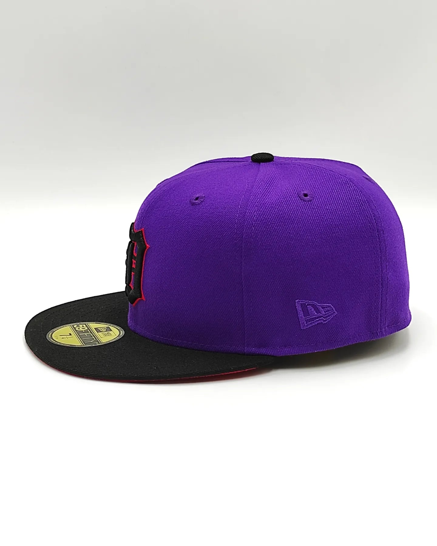 New Era 59fifty t-dot detroit tigers stadium patch hat - purple, black, red