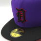 New Era 59fifty t-dot detroit tigers stadium patch hat - purple, black, red