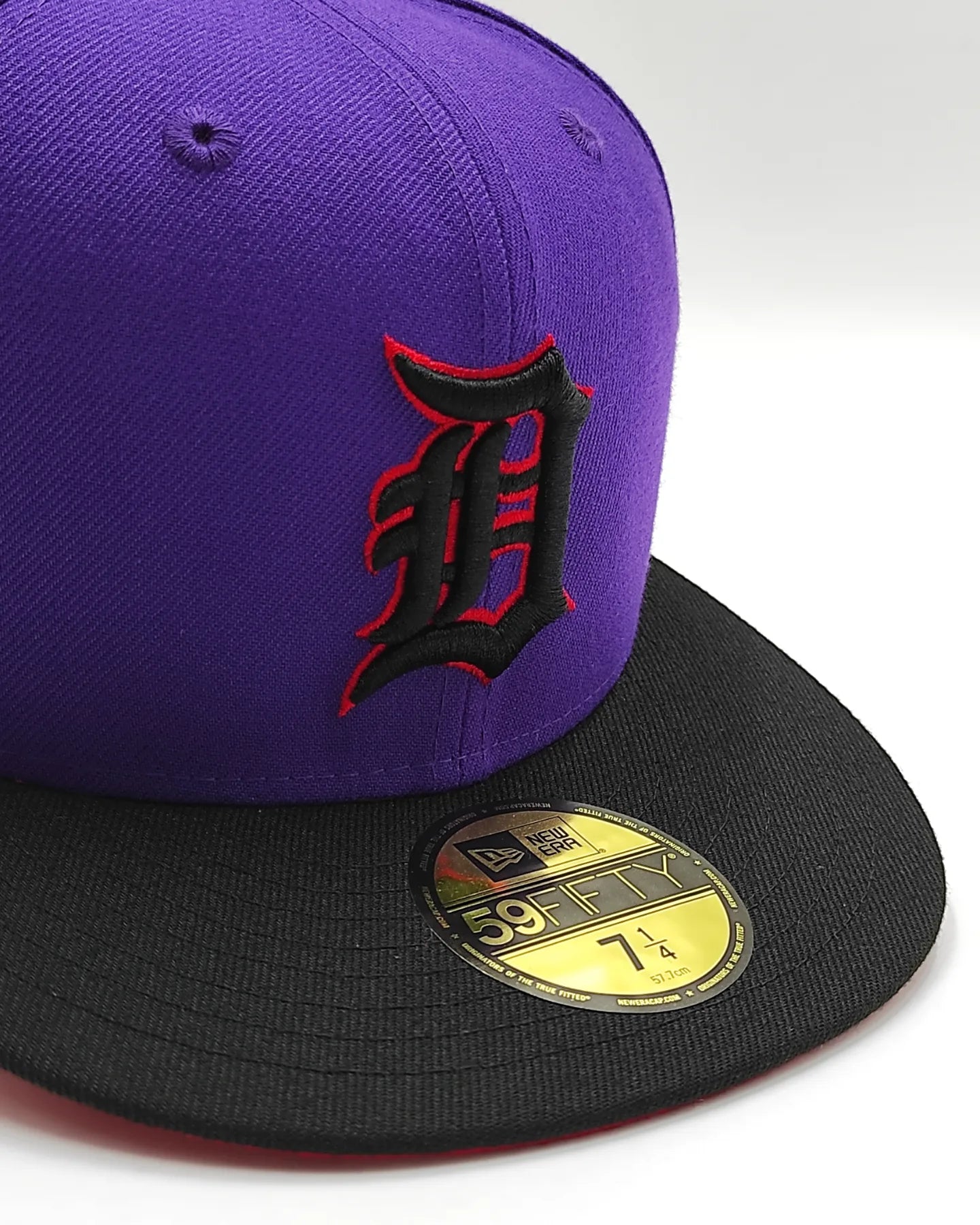 New Era 59fifty t-dot detroit tigers stadium patch hat - purple, black, red