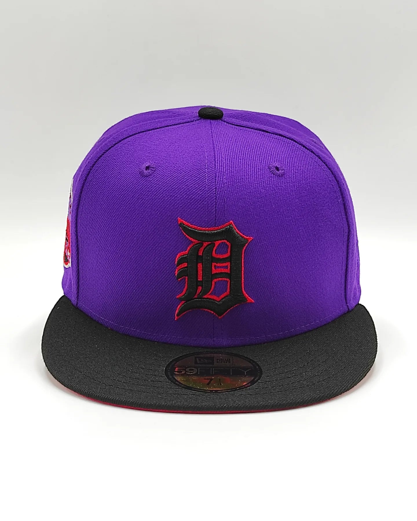 New Era 59fifty t-dot detroit tigers stadium patch hat - purple, black, red