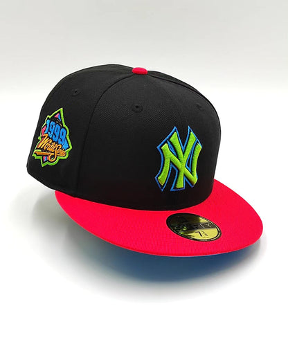 New Era 59Fifty Hat Weels New York Yankees 1999 world series patch hat - black infrared