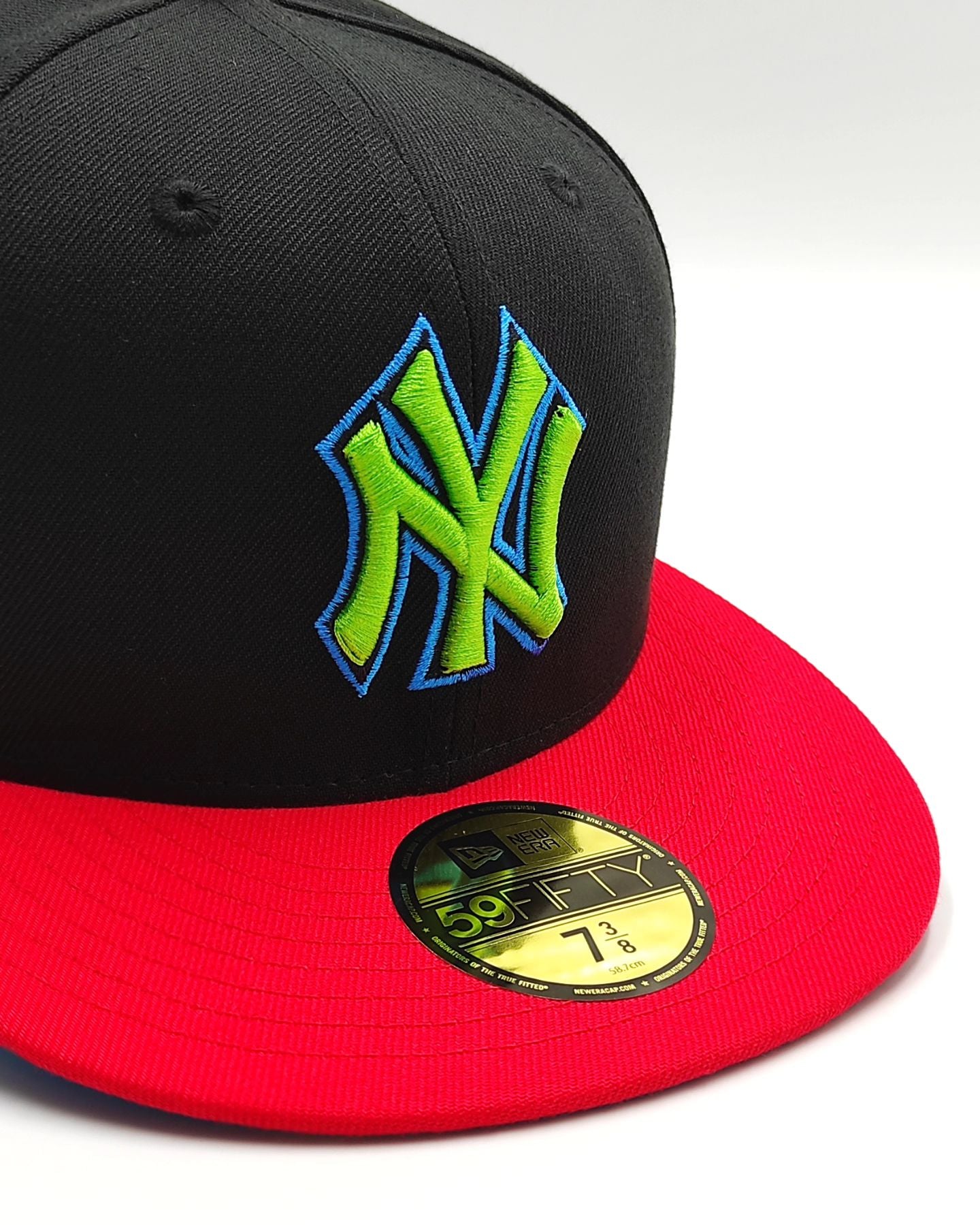 New Era 59Fifty Hat Weels New York Yankees 1999 world series patch hat - black infrared