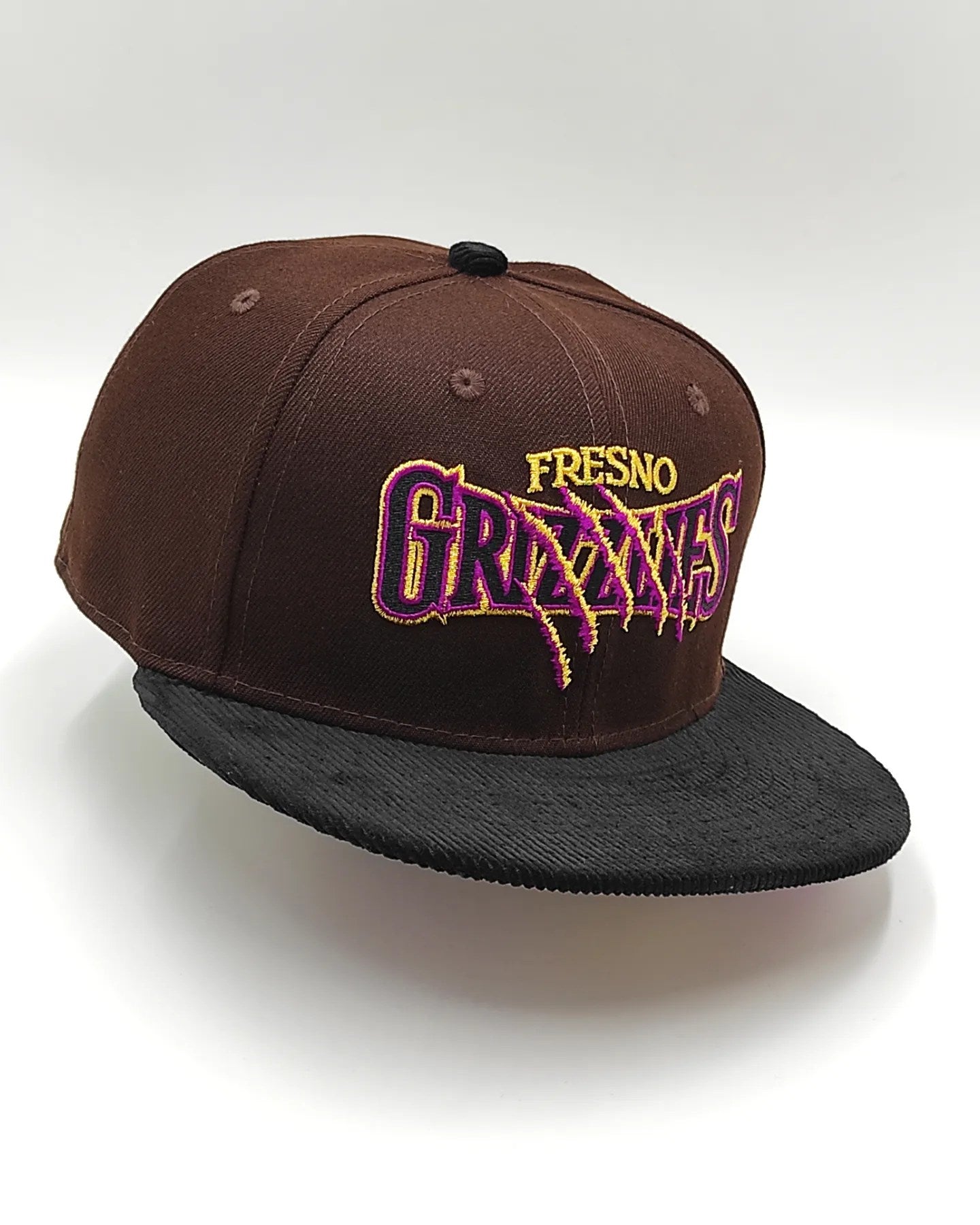 New Era Fresno Grizzlies Burnt Purple Cord Prime Two Tone 59 Fifty