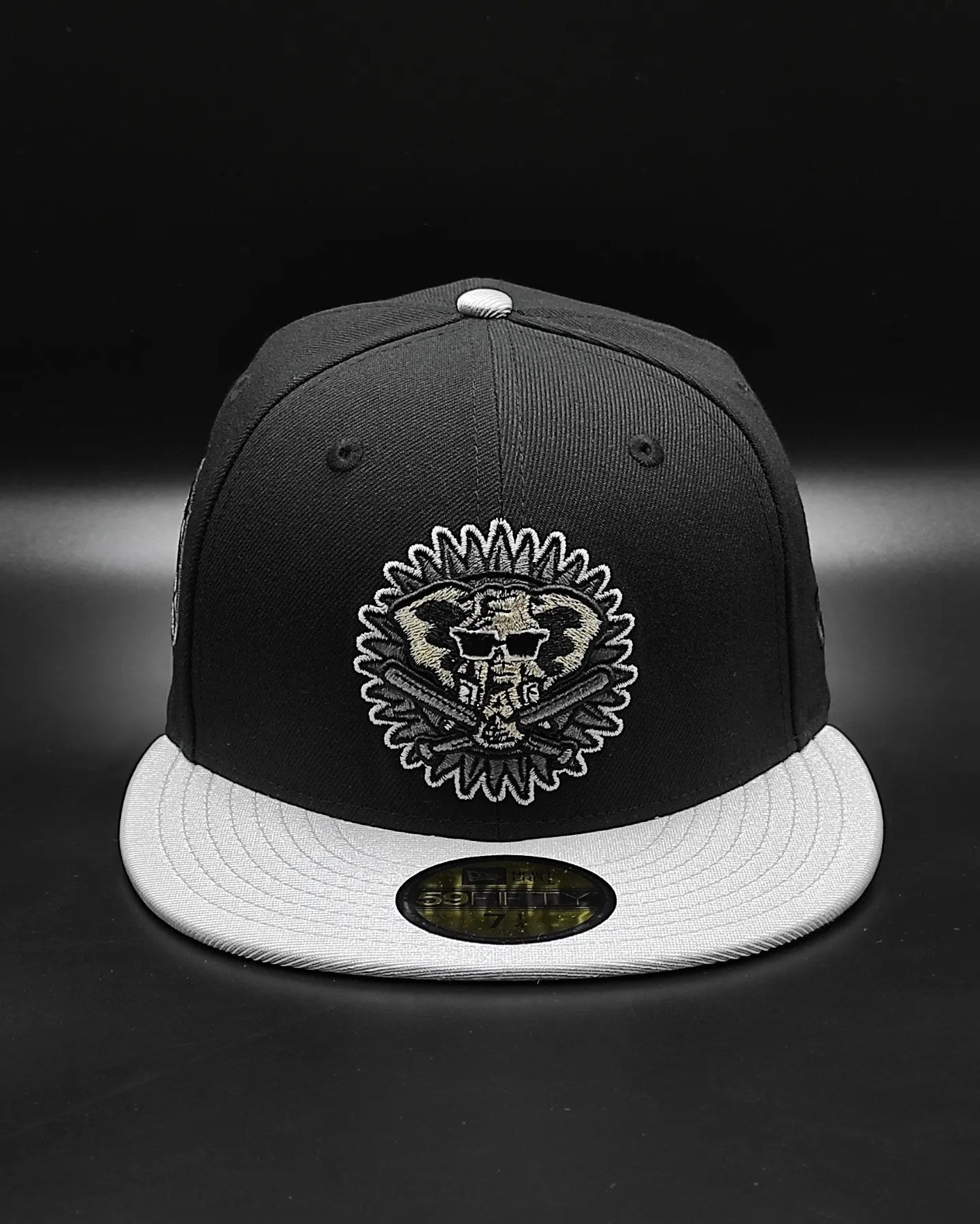 New Era 59Fifty Oakland Athletics 50th Anniversary Patch Alternate Hat - Black, Metallic Silver