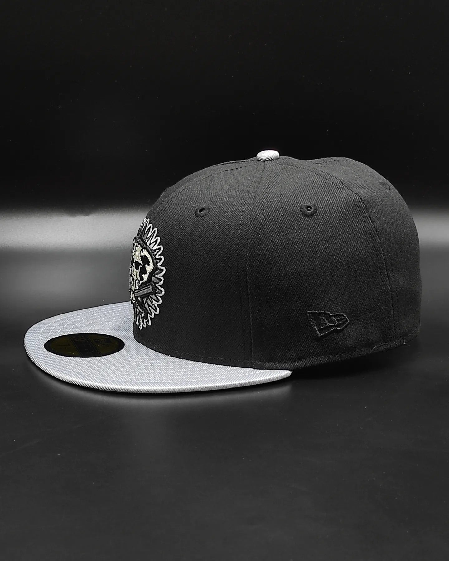 New Era 59Fifty Oakland Athletics 50th Anniversary Patch Alternate Hat - Black, Metallic Silver