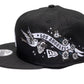Los Angeles dodgers Gray Bottom City Art Side Patch New Era 9Fifty Snapback - Black