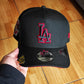New Era Los Angeles Dodgers 50th Anniversary Blackout Red Prime Edition 9Fifty A Frame Snapback