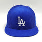 Los Angeles Dodgers OLD SCHOOL CORDUROY SIDE-PATCH Black Fitted Hat by New Era