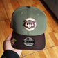 Olive Green Chicago Cubs Brown Visor Snow Gray Bottom 1990 All Star Game Side Patch New Era 9Fifty Snapback