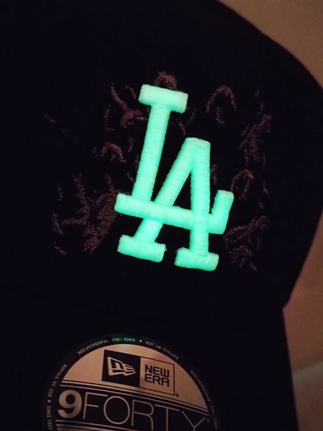 New Era Los Angeles Dodgers 40th aniversario 9Forty A Frame Snapback glow 🔦 brilla en la oscuridad