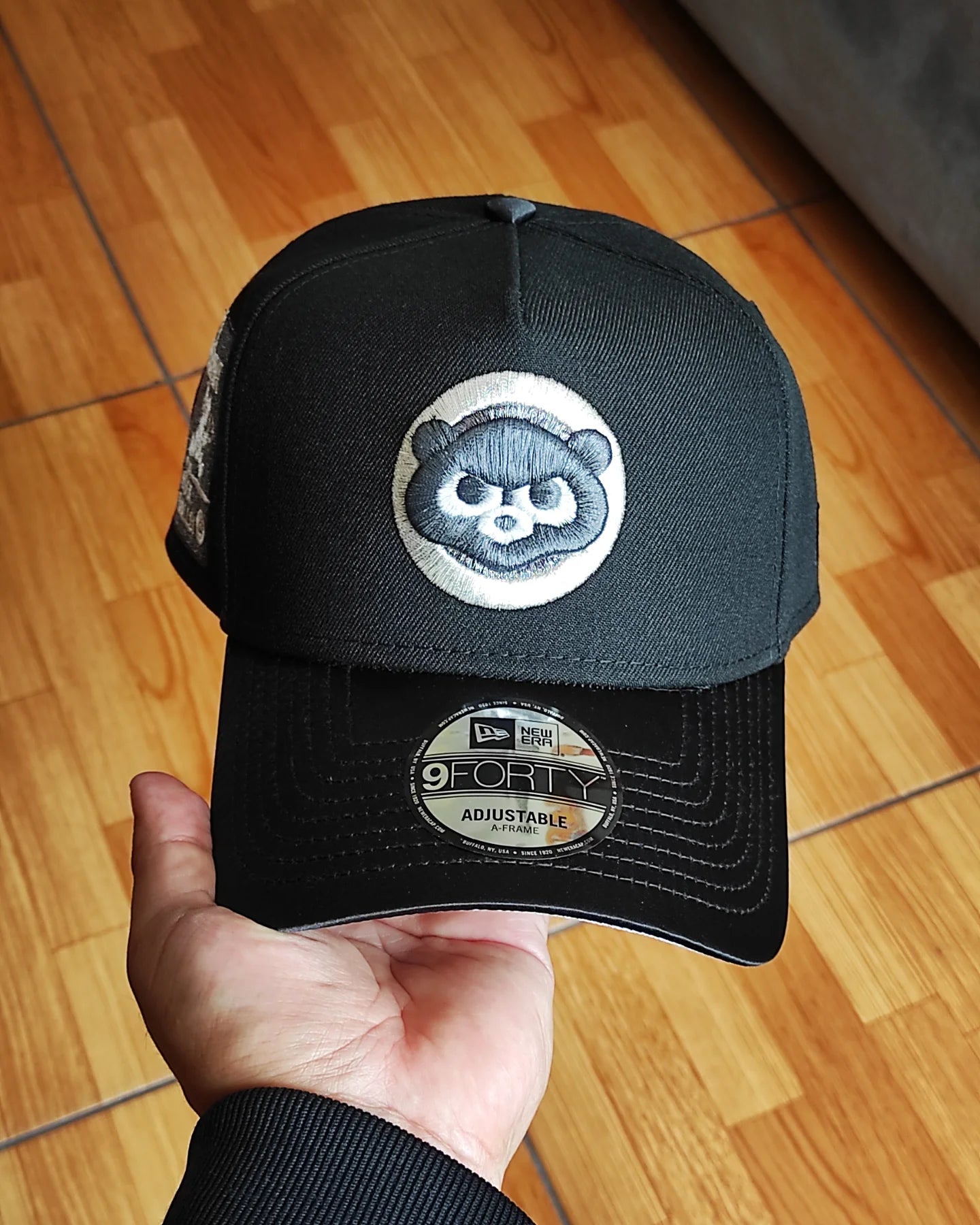 New Era Chicago Cubs viscera satinada black 9 FORTY A-FRAME
