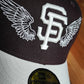 Gorra San Francisco Giants MLB Team Wings 59FIFTY Fitted Marrón Oscuro