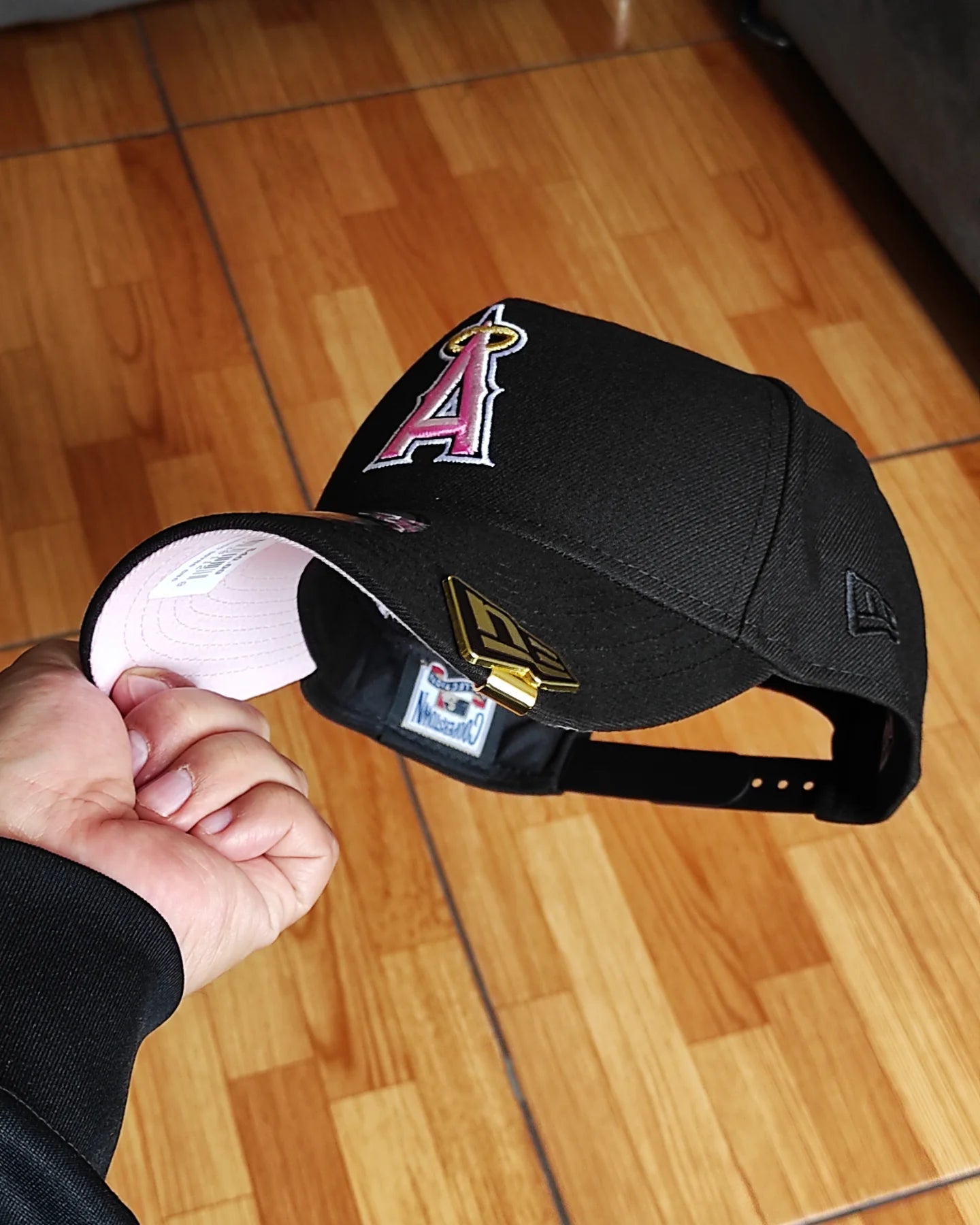New Era Anaheim Angels 50th aniversario black/pin 9FORTY A-FRAME