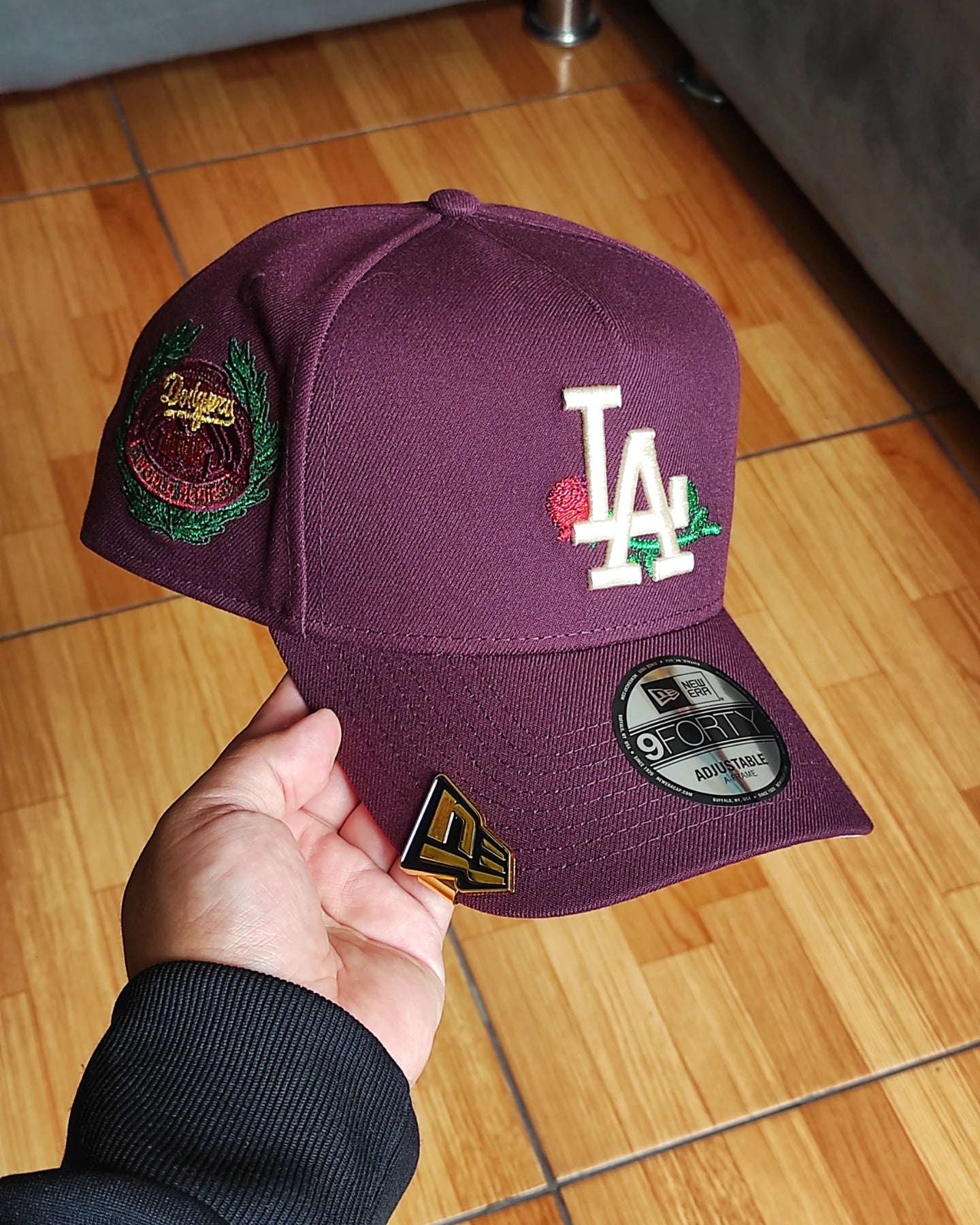New Era Los Angeles Dodgers rose🌹9 FORTY A Frame snapback