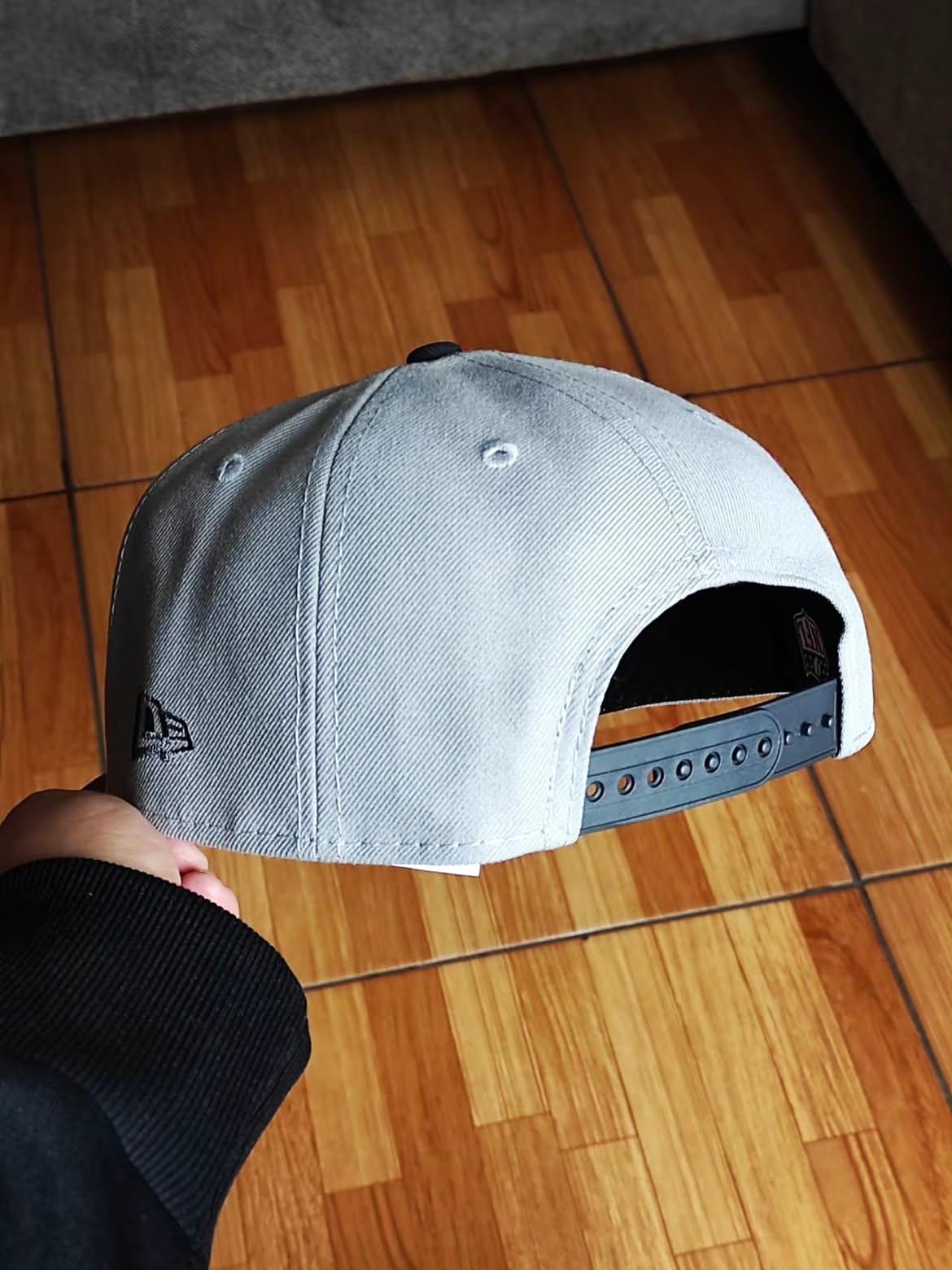 New Era Las Vegas Raiders Super Bowl Champions Gray Two Tone Edition 9Forty A Frame Snapback Hat