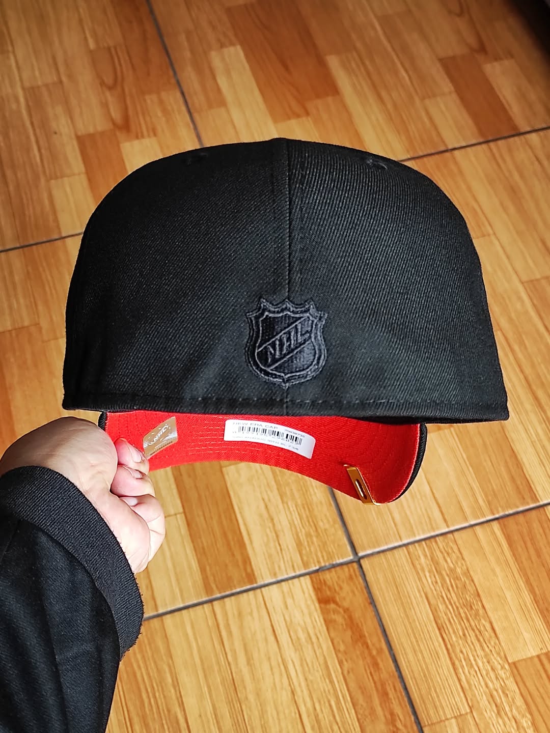 New Era Anaheim Ducks 30th Anniversary Blackout Orange Laser Prime Edition 59Fifty Fitted Hat