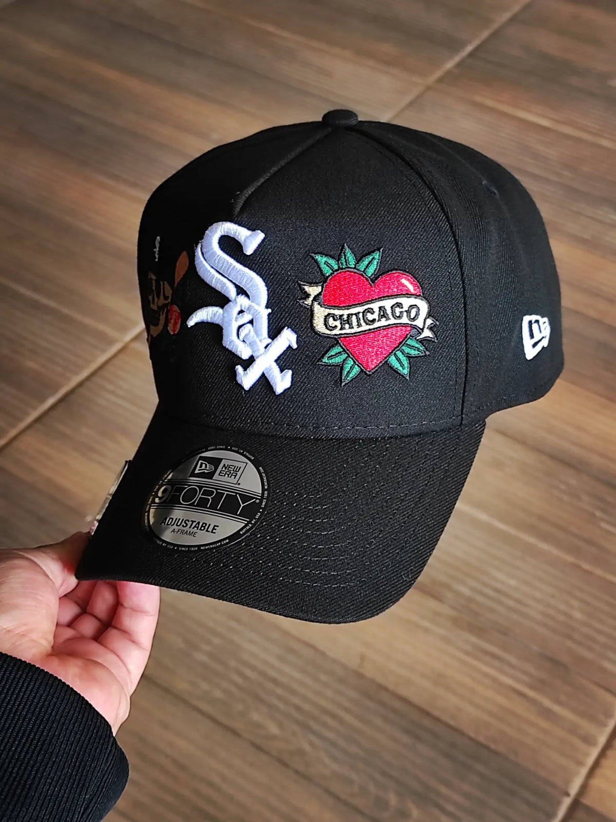 New Era Chicago White Sox World Series 2005 Tattoo Black Prime Edition 9Forty A Frame Snapback Hat