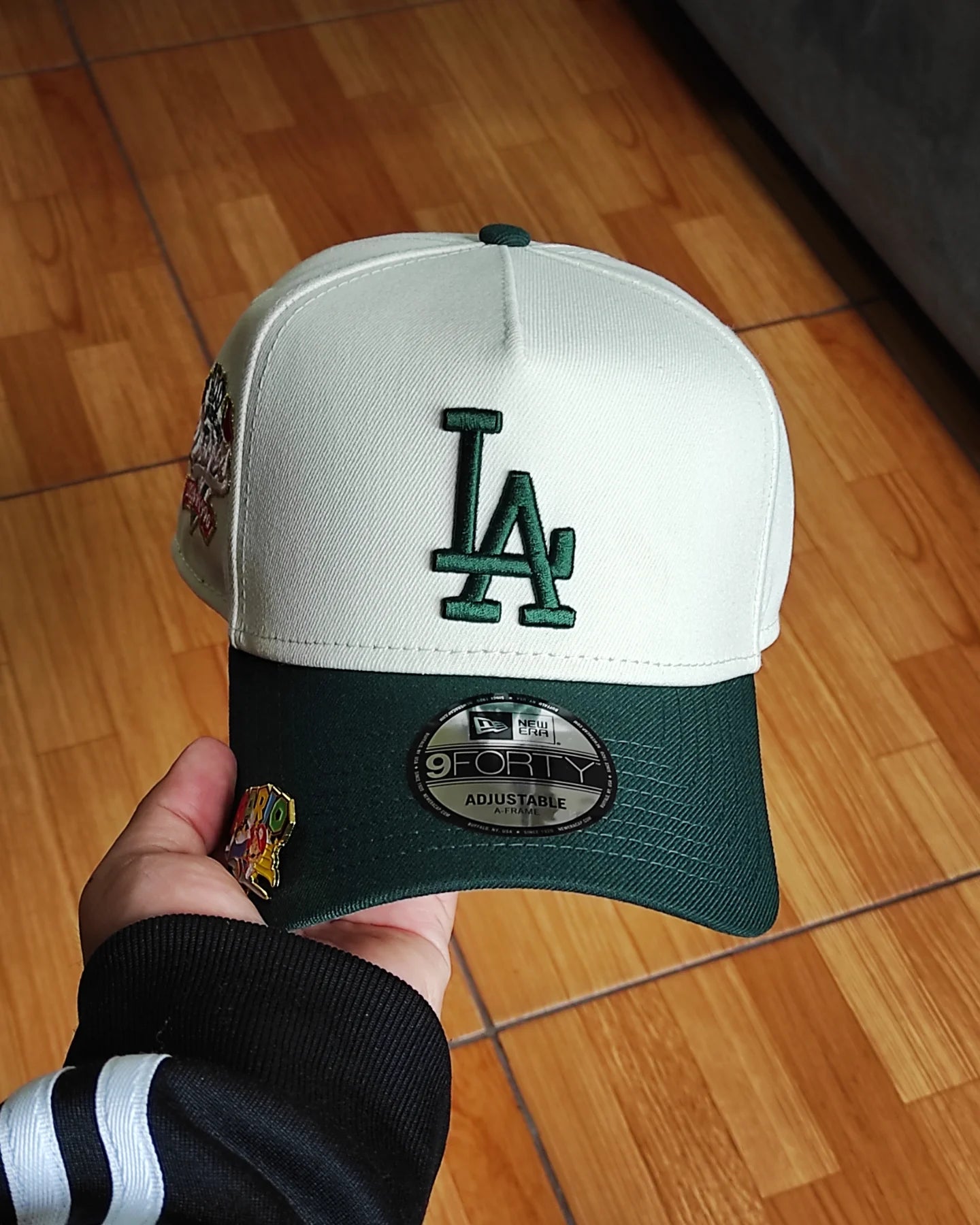 New Era Los Angeles Dodgers 100 th aniversario chromw dark green 9Forty Snapback Hat