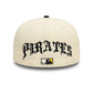 Gorra Pittsburgh Pirates MLB Team Wings 59FIFTY Fitted Beige Claro