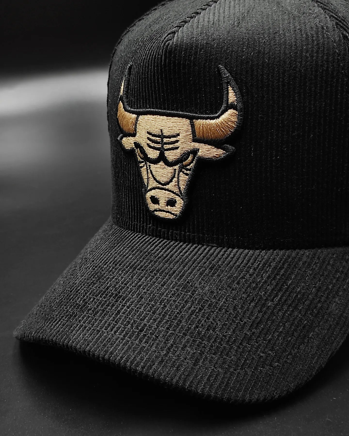 New Era Chicago Bulls "Corduroy Black" 9 Forty A-FRAME snapback