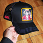 Gorra capslab luffy one peace trucker negra azul