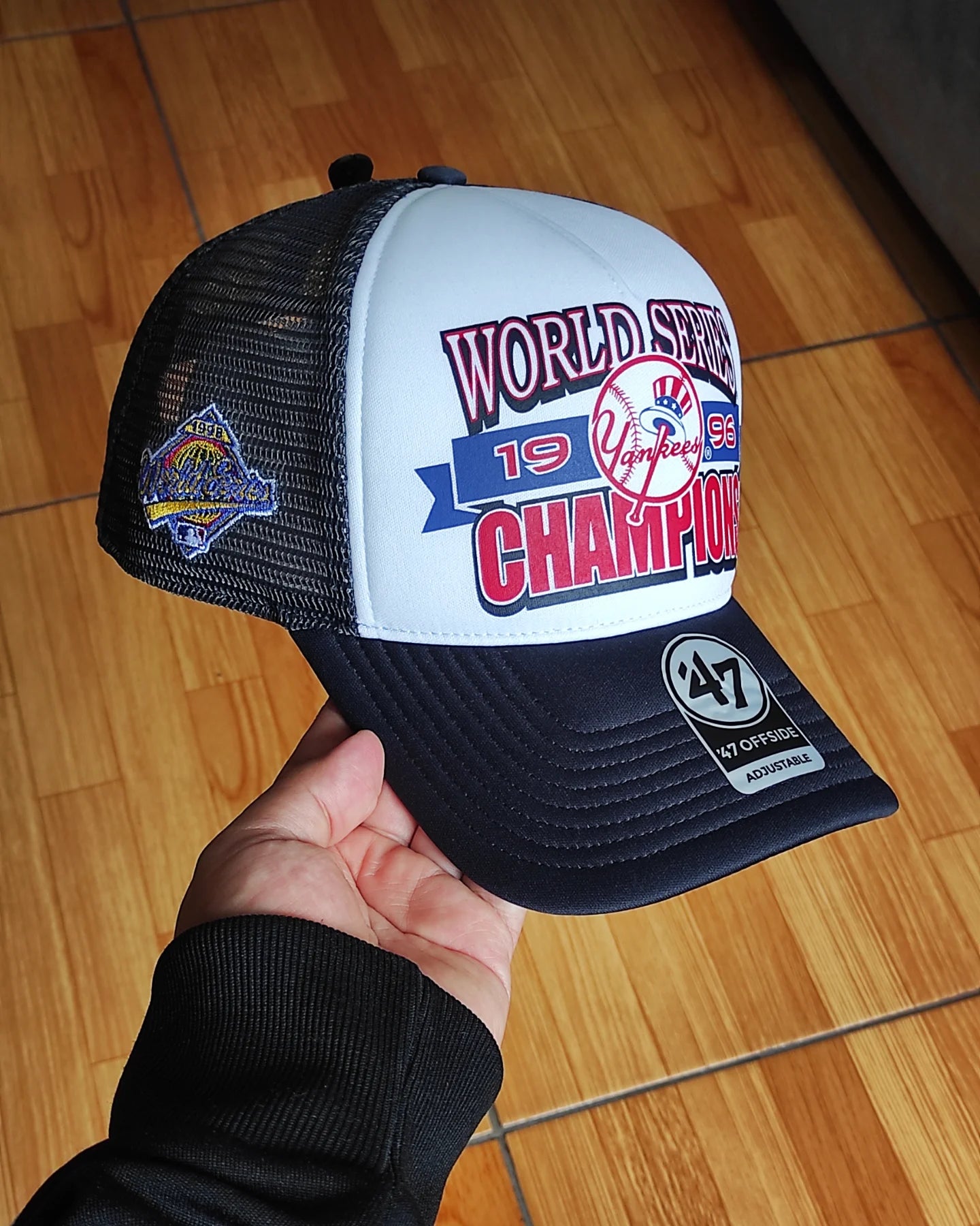 47Brand New York Yankees  world series Navy foam Trucker Snapback