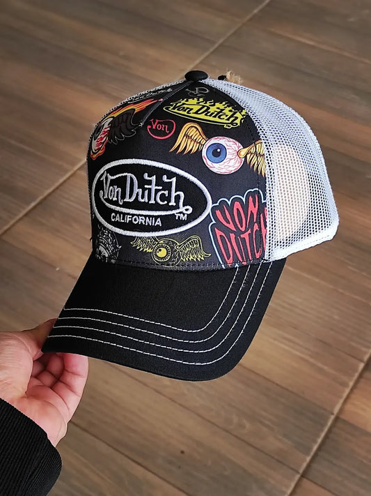 Von dutch trucker cap multilogo Exclusiva