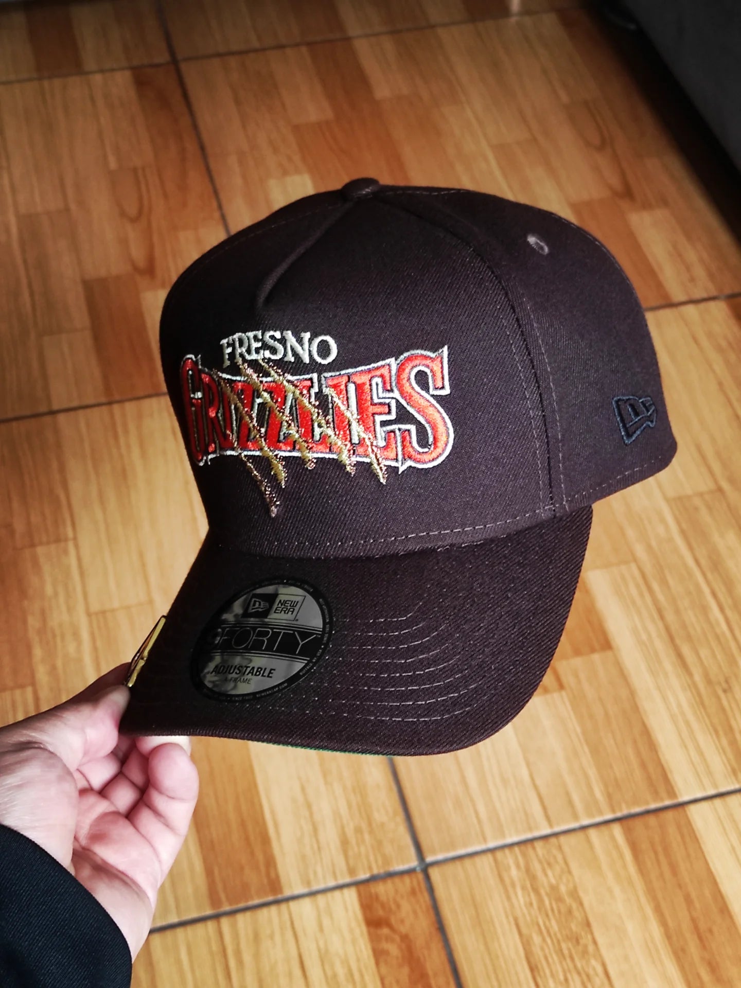 New Era Fresno Grizzlies Burnt Wood 9Forty A Frame Snapback