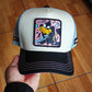 Capslab Looney Tunes Daffy Beige Trucker Snapback Hat