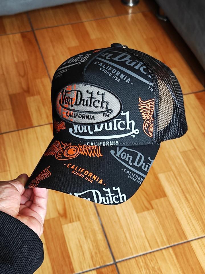 Gorra Von dutch trucker multilogo black edition